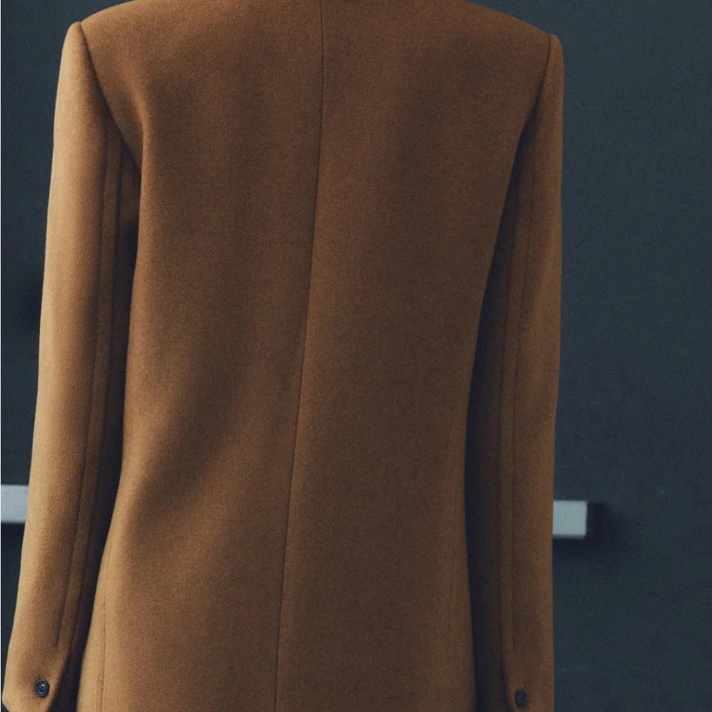 Mango Double Breasted Wool Blend Coat NWT - Picture 3 of 8